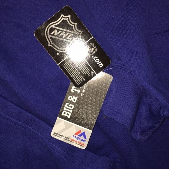 New Big man Vancouver Canucks NHL Blue Hoodie Hooded Sweater Sweatshirt 2XL Tall - Picture 3 of 3